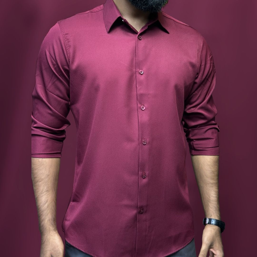 Micro Stitch Shirt - Marron