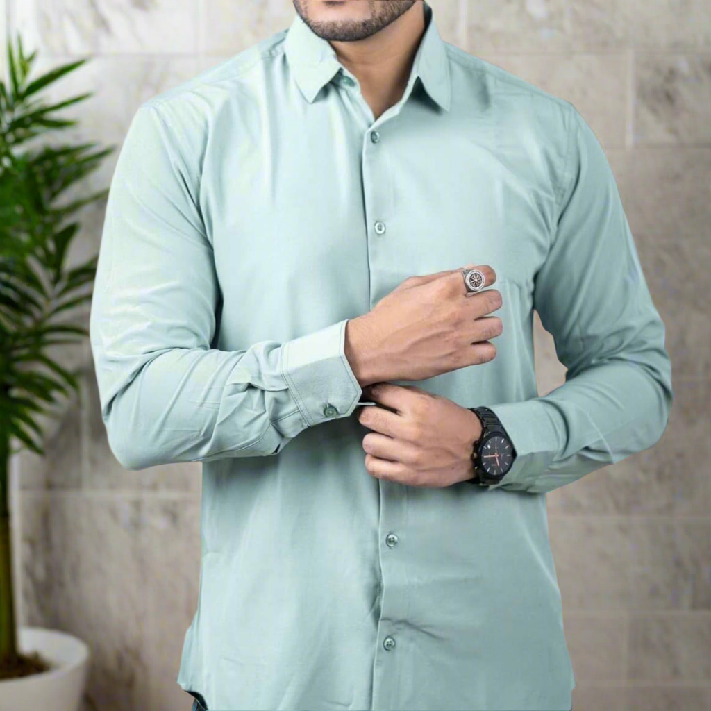 Spandex Shirt - Pale Blue Color