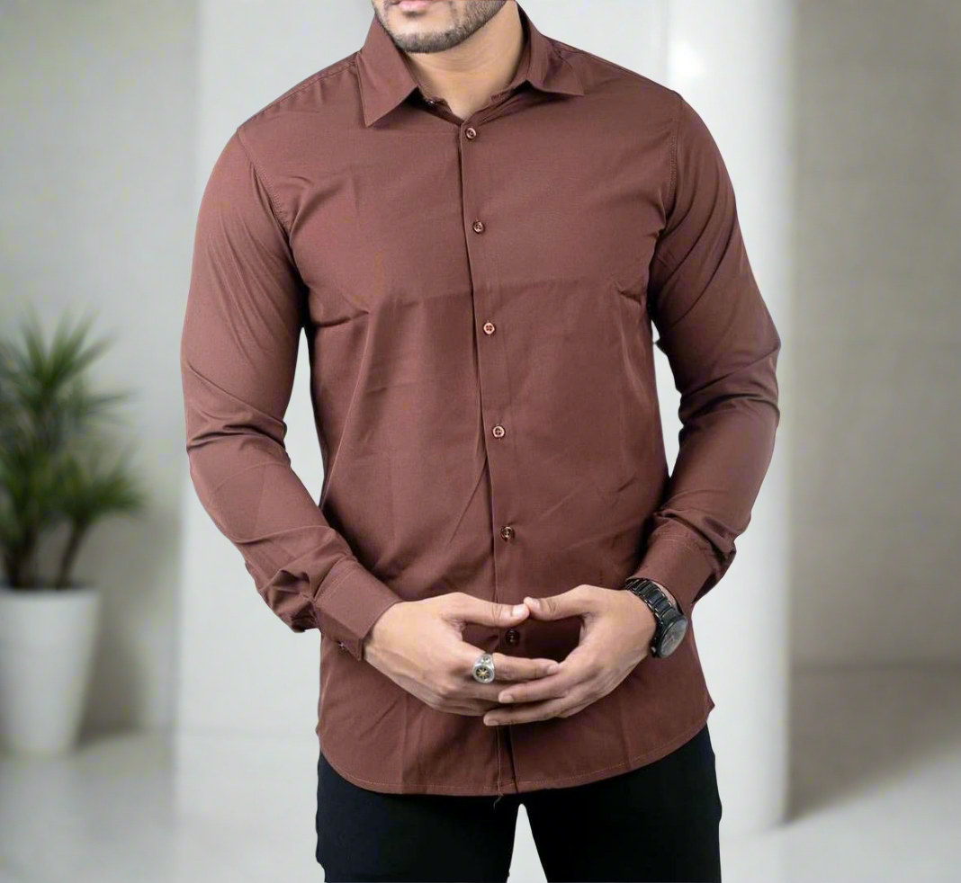 Spandex Shirt - Brown Color
