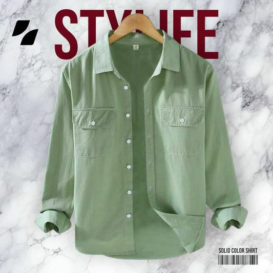 Full Sleeve Double Pocket Premium Shirt