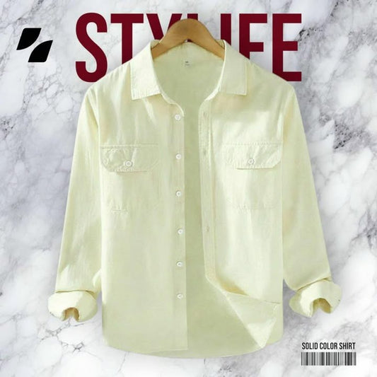 Full Sleeve Double Pocket Premium Shirt