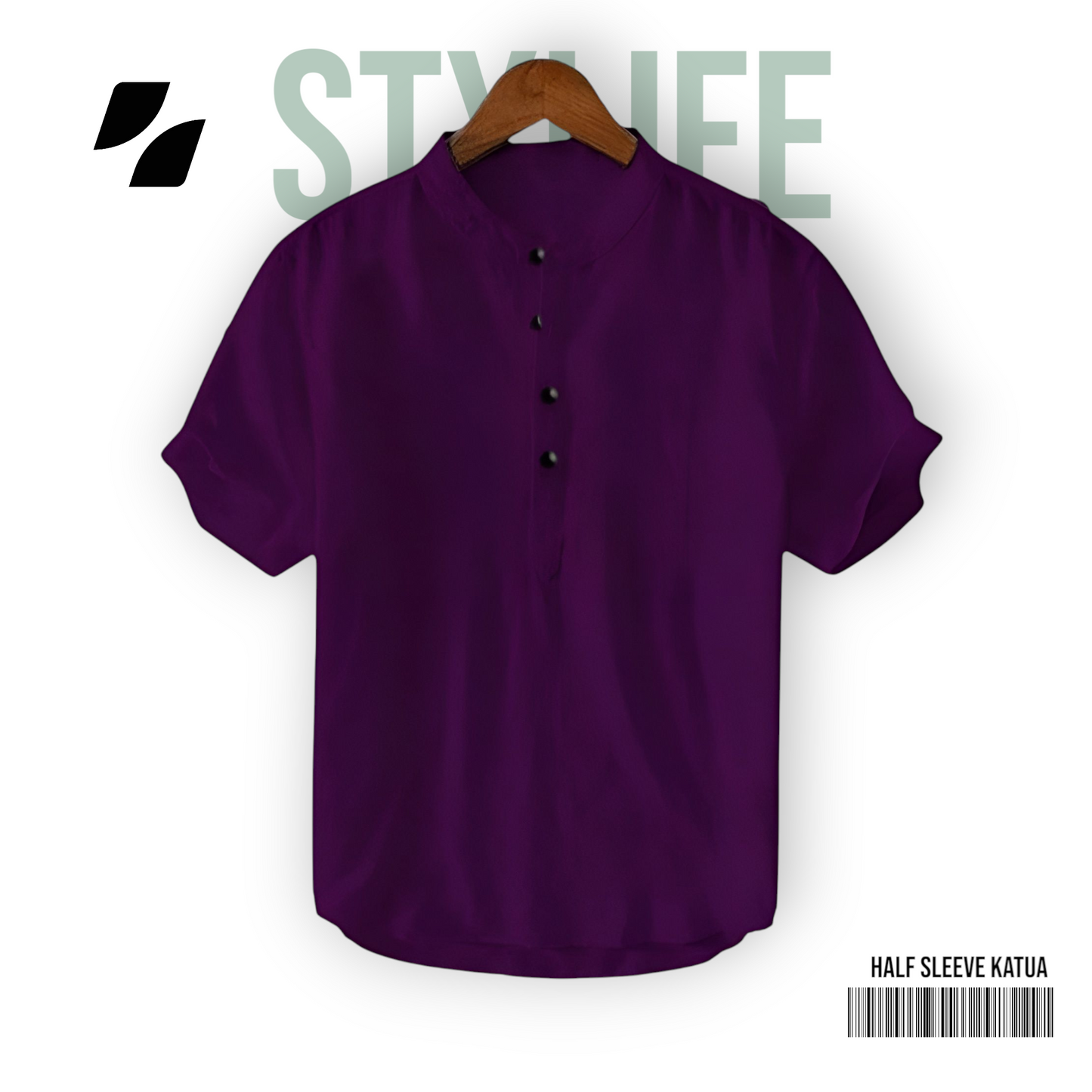 Purple Color - Half Sleeve Katua