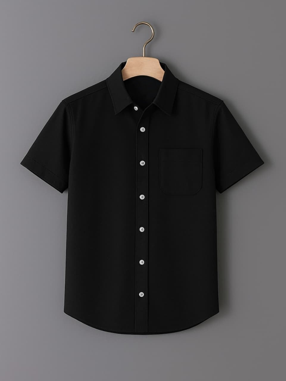 Black Color Half Sleeve Shirt