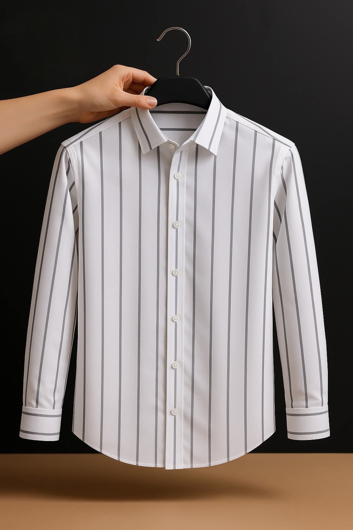 Old Money Full Sleeve Shirt -White