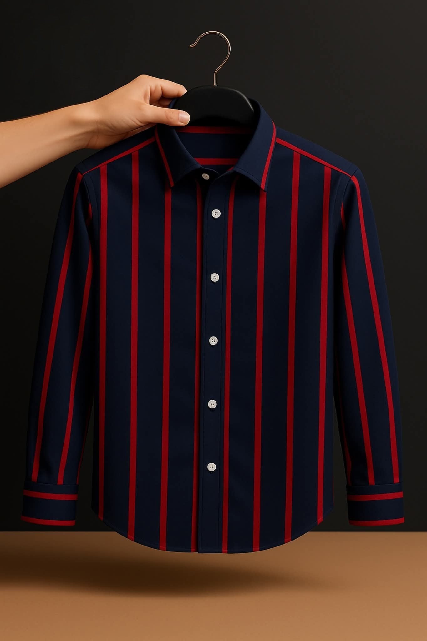 Old Money Full Sleeve Shirt - Red