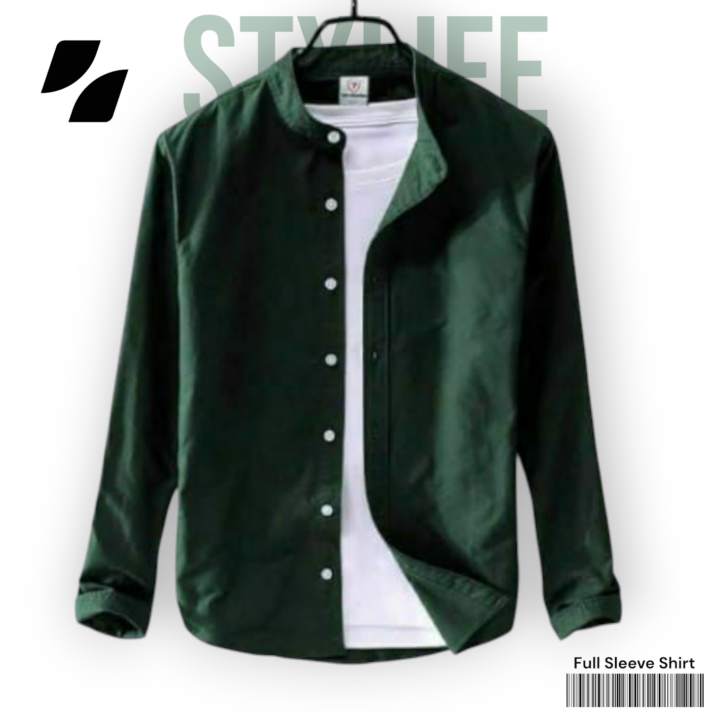 Dark Green Color - Full Sleeve Shirt