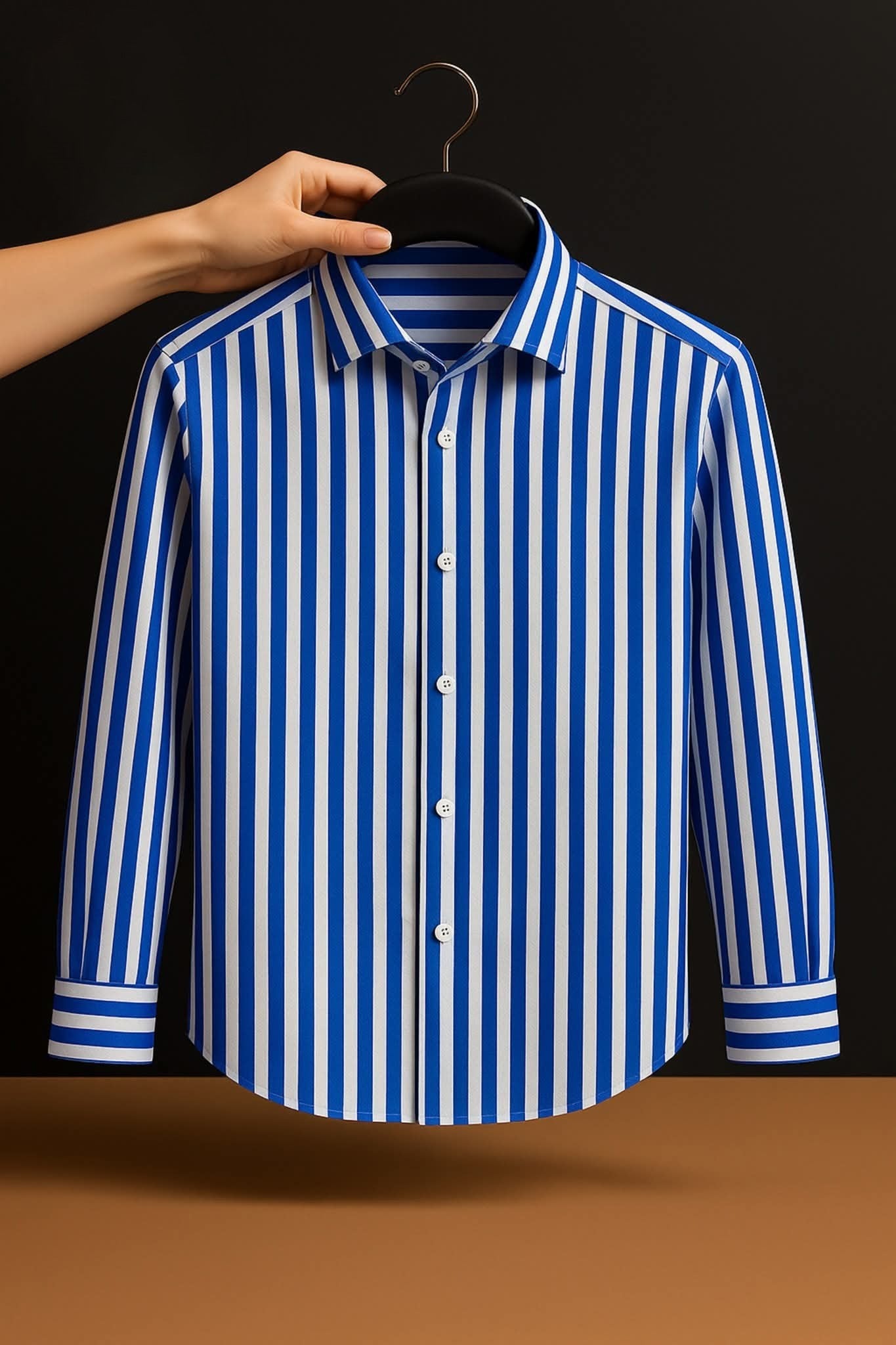 Old Money Full Sleeve Shirt -Light Blue