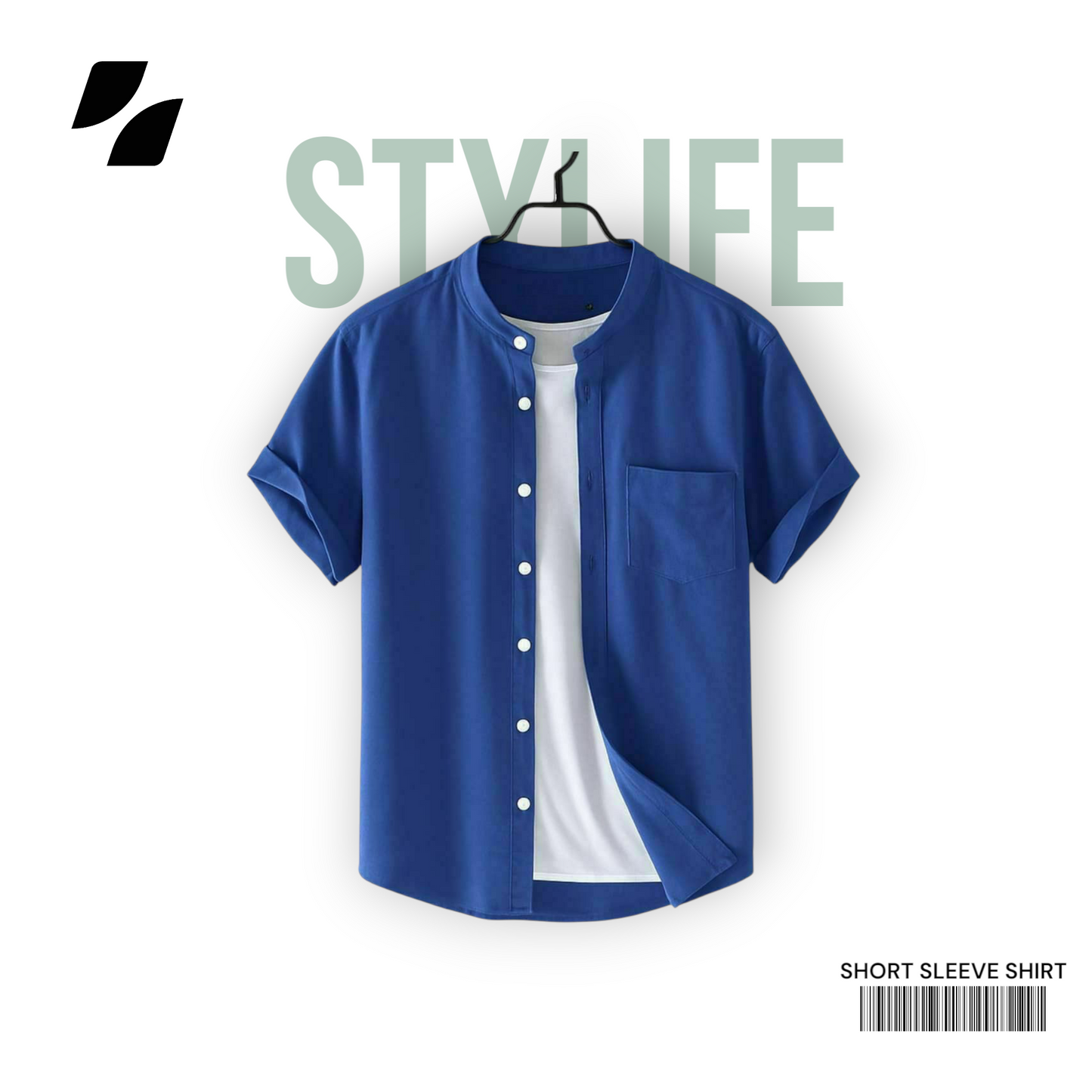 Blue Color - Half Sleeve Shirt