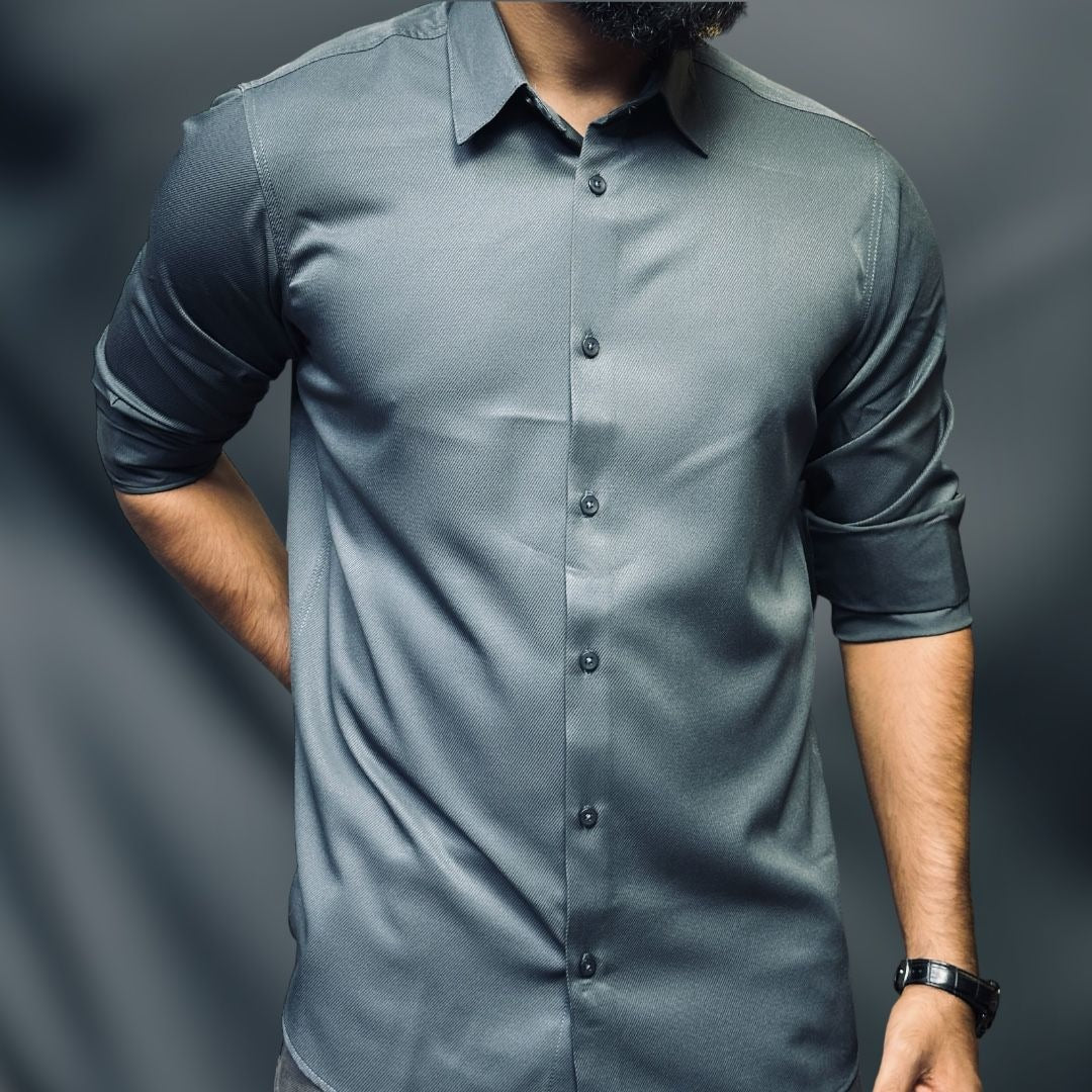 Micro Stitch Shirt - Silver