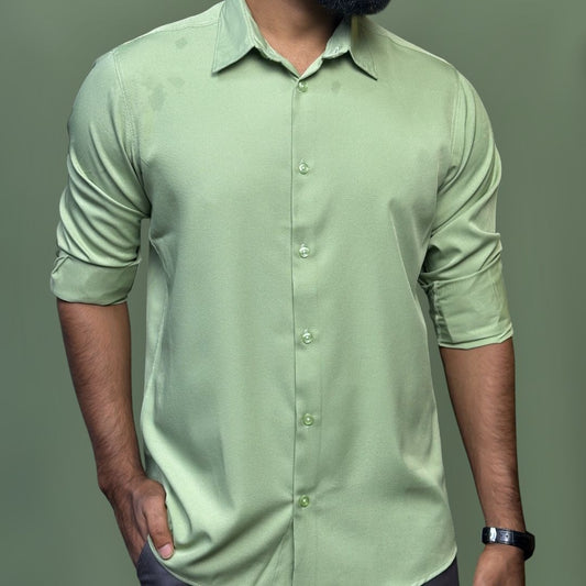 Micro Stitch Shirt - Light Green