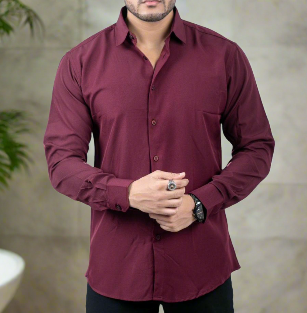 Spandex Shirt - Marron Color