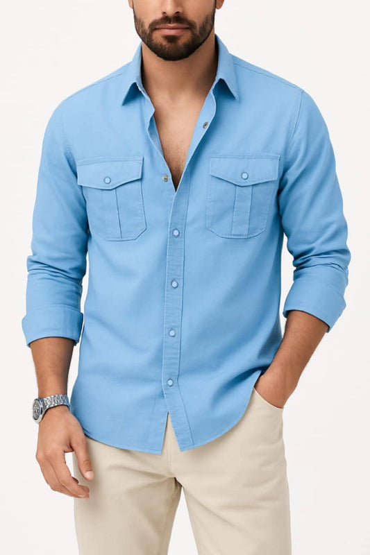 SnapButton Double Pocket Shirt