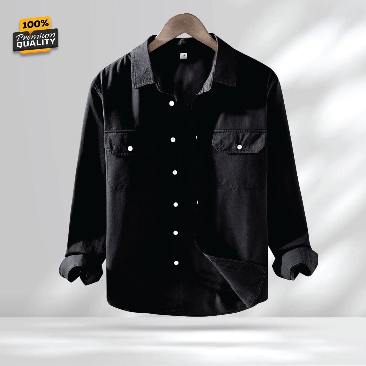 Full Sleeve Double Pocket Premium Shirt