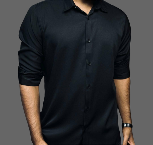 Micro Stitch Shirt - Black