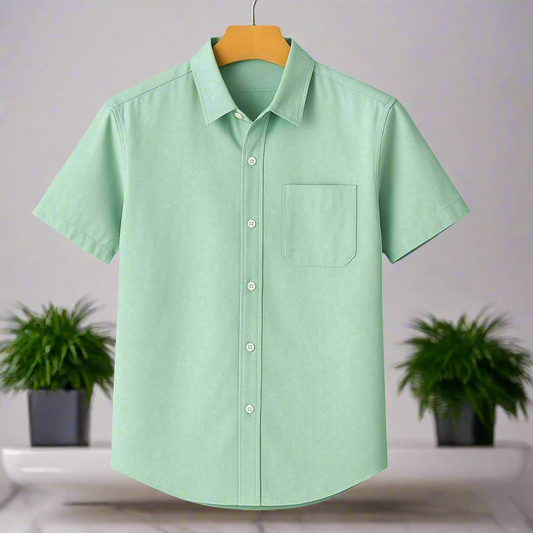 Paste Color Half Sleeve Shirt