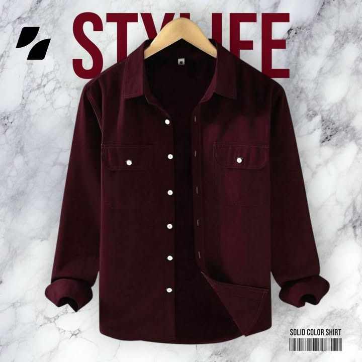 Full Sleeve Double Pocket Premium Shirt