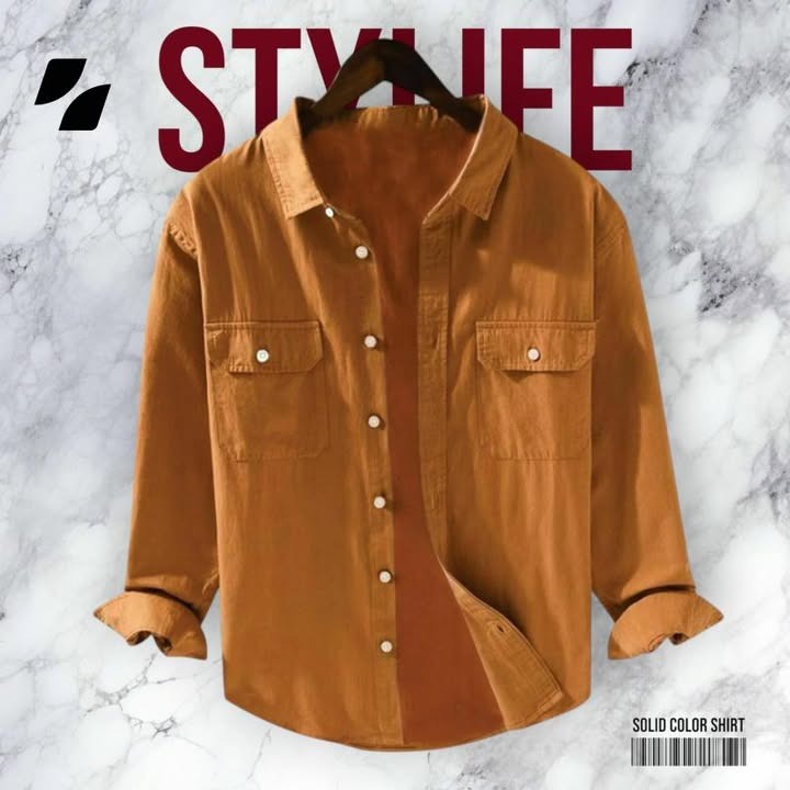 Full Sleeve Double Pocket Premium Shirt