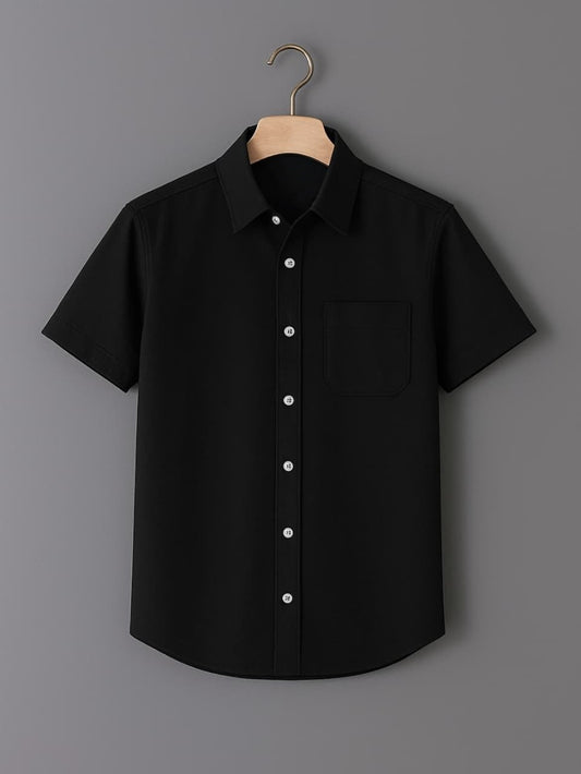 Black Color Half Sleeve Shirt