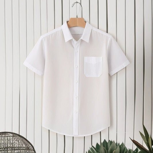 White Color Half Sleeve Shirt