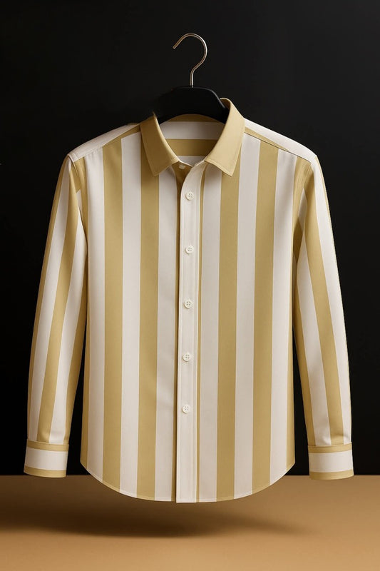 Old Money Full Sleeve Shirt -Golden