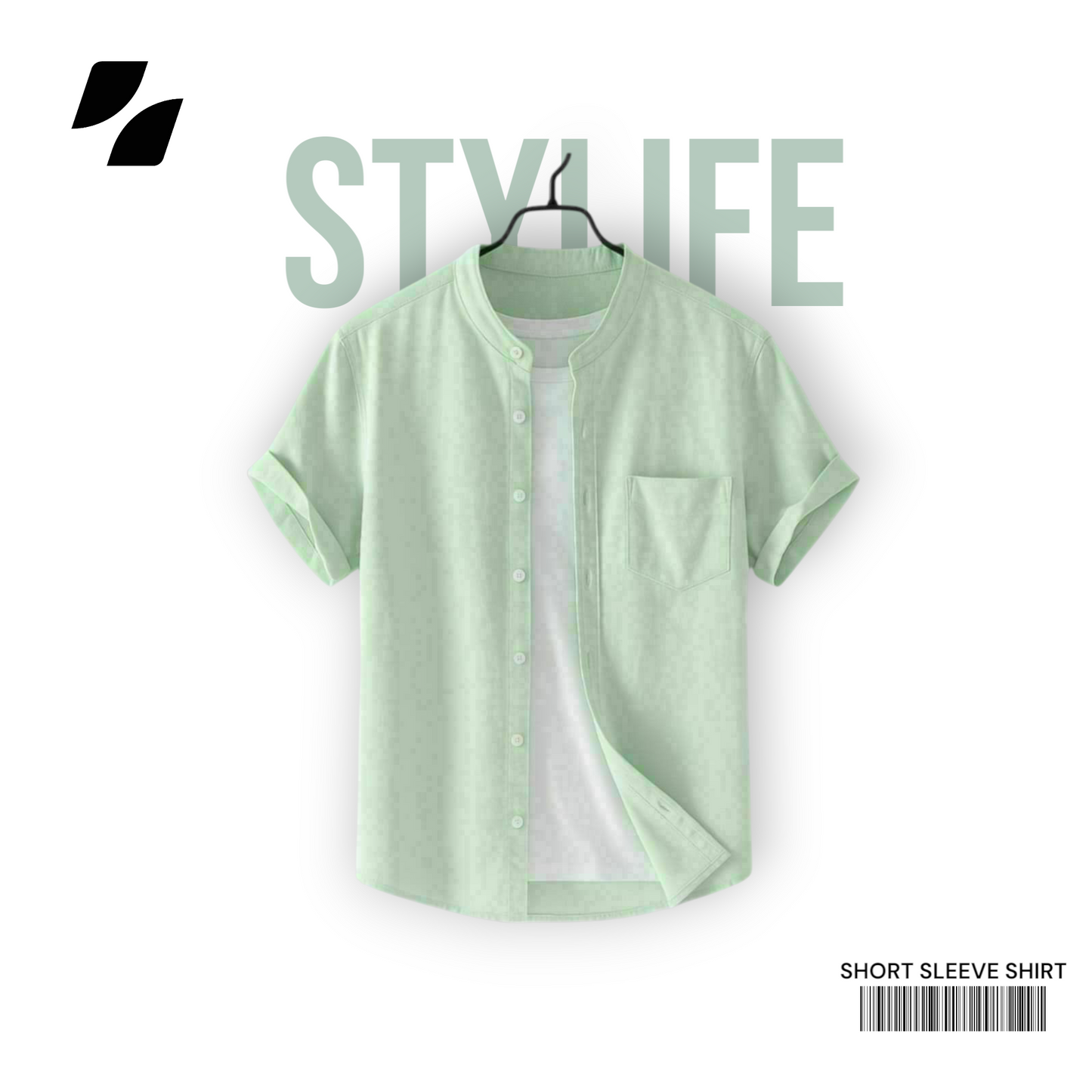 Pixie Green Color - Half Sleeve Shirt