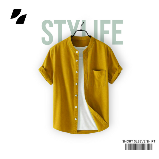Orange Gold Color - Half Sleeve Shirt